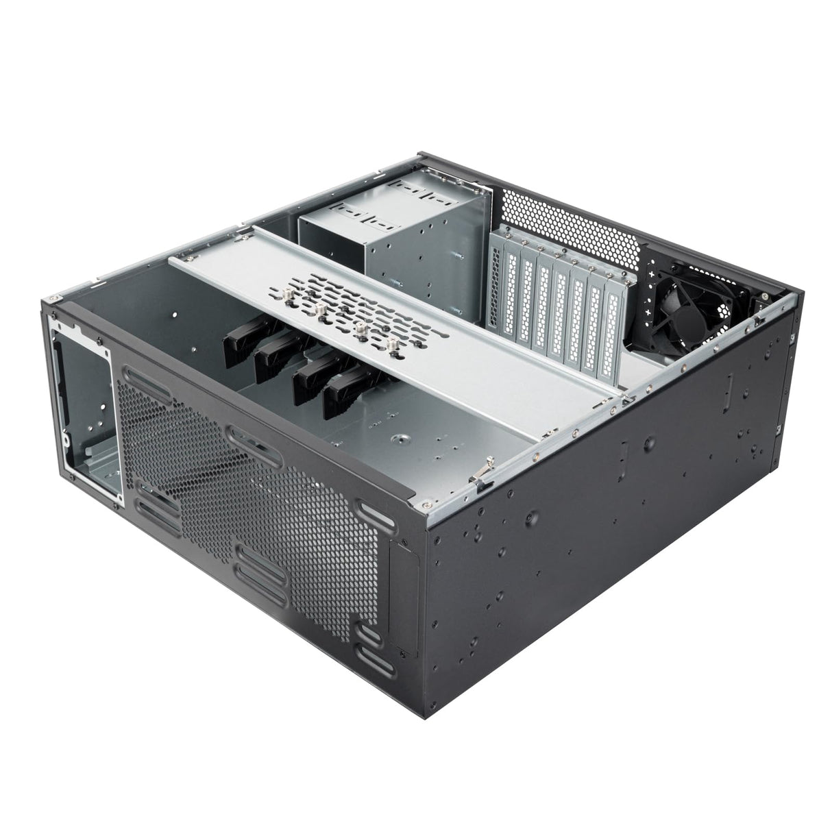 SilverStone Technology RM46-502-I, Chasis con Montura en Rack Intercambiable 4U con zócalos de expansión accesibles Desde la Parte Frontal, SST-RM46-502-I
