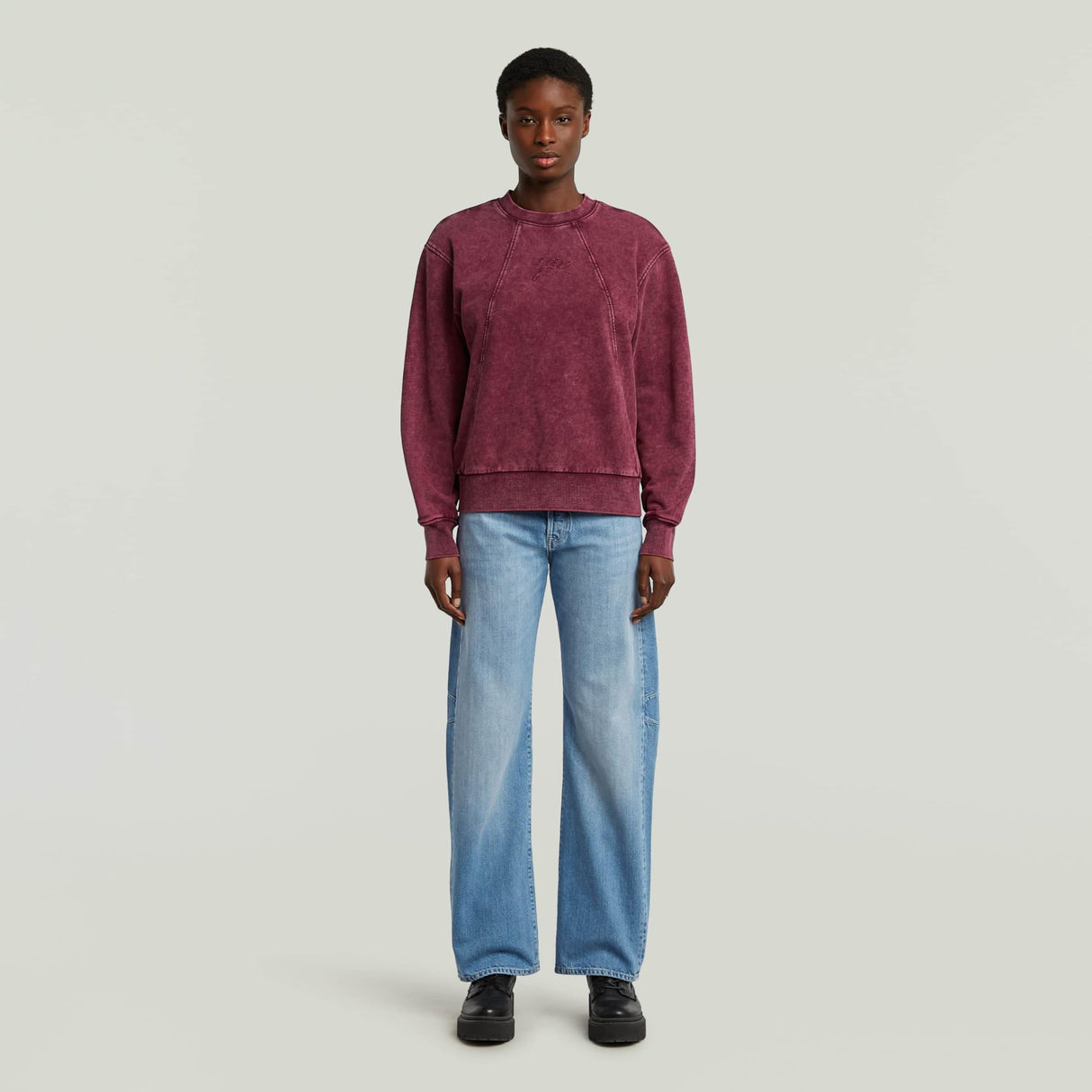 G-STAR Washed A-Line Script Sweater para Mujer