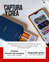 Canon Zink™ Papel Fotográfico Adhesivo 5x7,6 cm (100 Hojas) - Imprime Fotos desde tu Móvil para Pegatinas Personalizadas