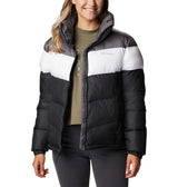 Columbia Mujer Chaqueta Acolchada, Black, White, City Grey, M