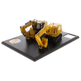 Caterpillar Diecast Masters 85715-Excavadora Evolution Set con Libro 225 y Cat 323, Escala, Aprox. 6,3 x 8,0 x 16,3 cm, a Partir de 14 años, Yellow, Scale 1:50