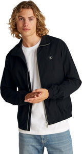 Calvin Klein Cortavientos Hombre Crisp Cotton Harrington ligero, Negro (Ck Black), XXL