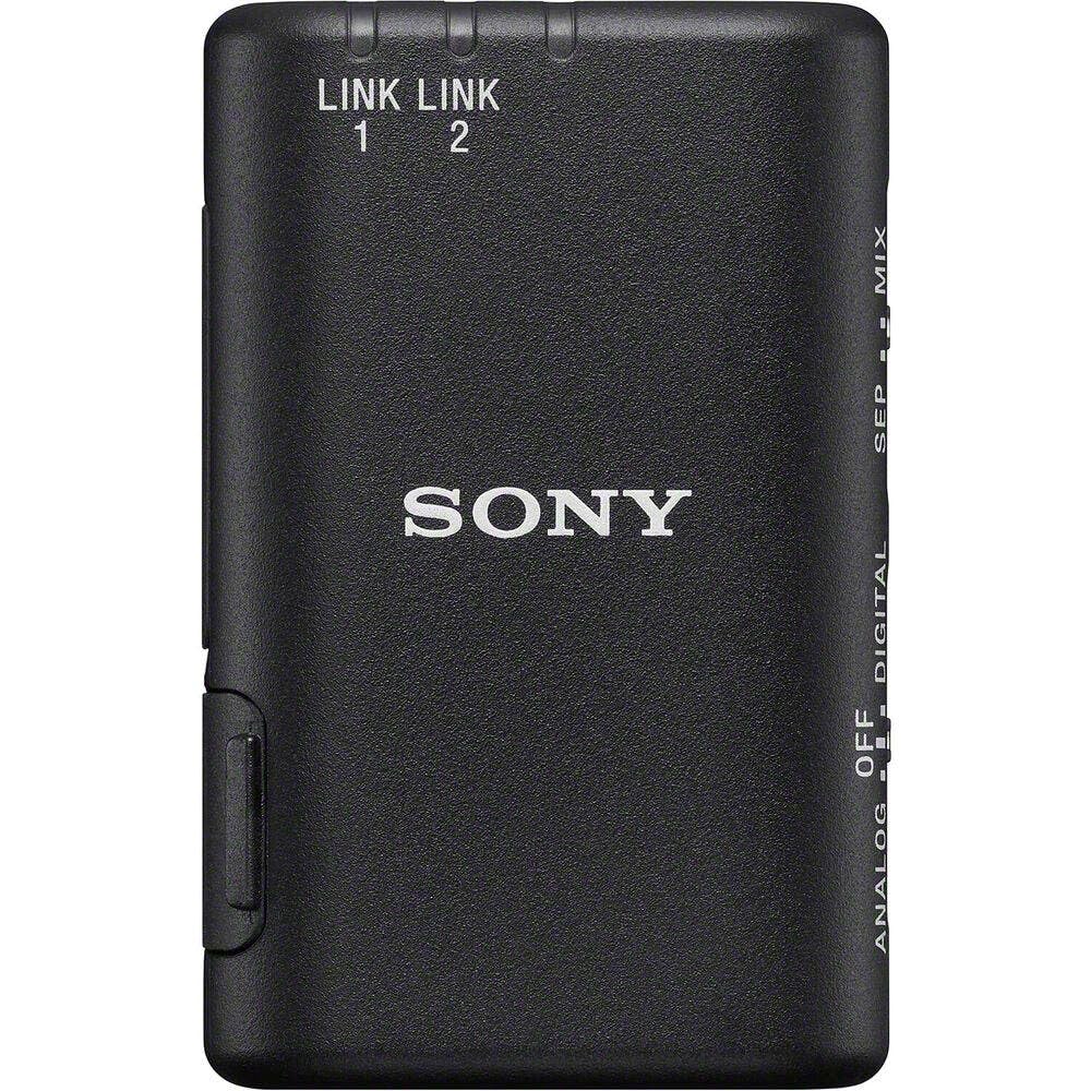 Sony ECM-W3 Sistema de micrófono inalámbrico (2 Transmisores + 1 Receptor + Estuche de Carga), Alcance 150 m, hasta 6 H de grabación, Ideal para entrevistas y Vlogs