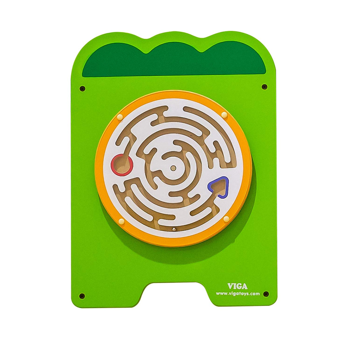 VIGAtoys Viga Toys-Juego de Pared, diseño de cocodrilo, Color Verde, Medium (50346)