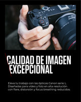 Objetivo Canon RF 20-50mm F4L IS USM PZ | Power Zoom para Vídeo y Fotografía | Estabilizador Óptico, Apertura f/4 Constante | Ideal Creadores Contenido, Vlogging, Viajes