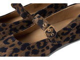 Fitflop Delicato Leopard Suede Mary Janes, Zapatos Planos Jane Mujer, Mezcla de Chocolate, 39 EU Estrecho
