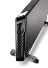 DeLonghi HX65L22 - Convector con 3 niveles de potencia, para hasta 65 m³, función ECO, 2200 W, Schwarzgrau