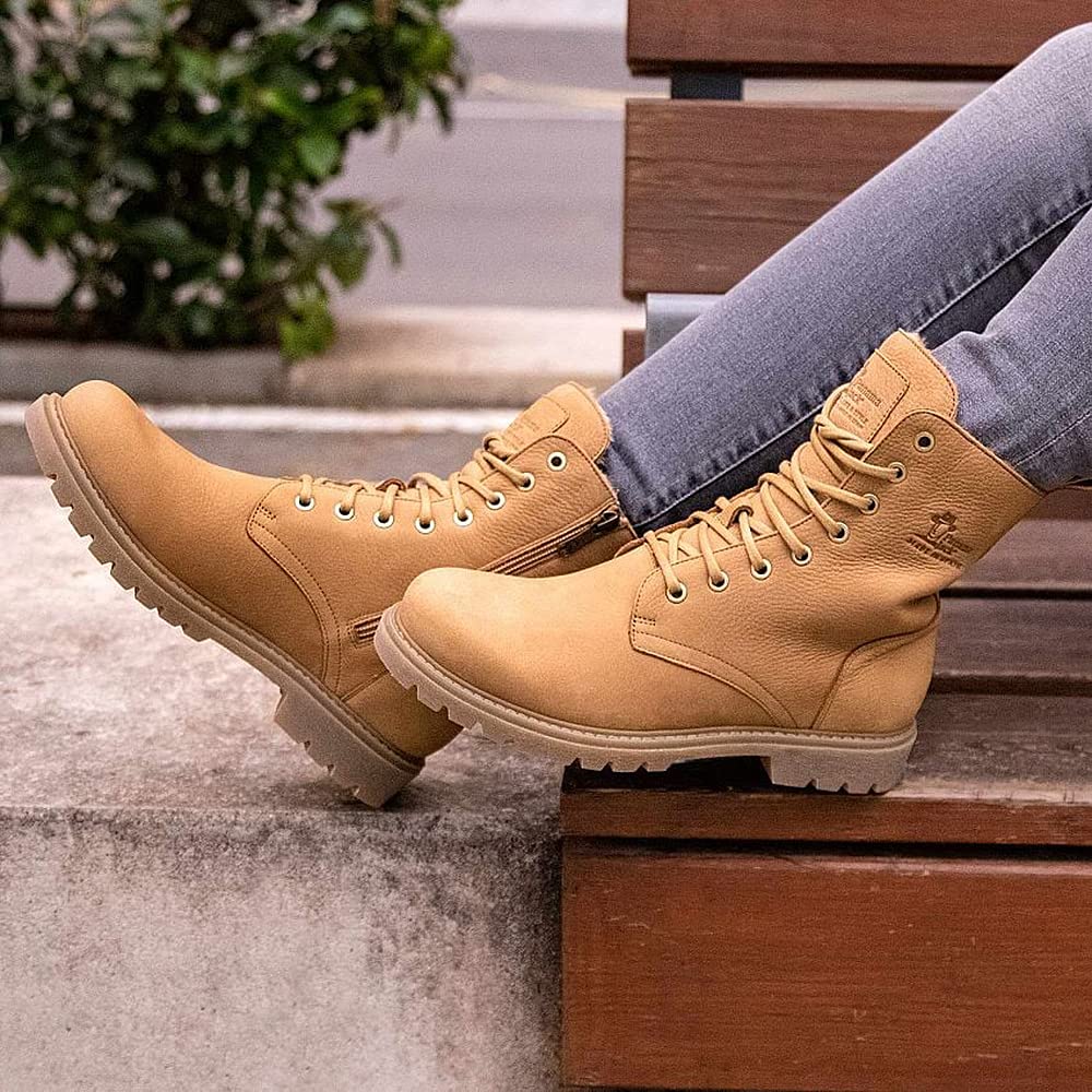 Panama Jack Frisia, Combat Boot Mujer, marrón Claro, 37 EU