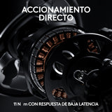 Logitech G PRO Racing Wheel - Volante para PC, PS4 y PS5, fuerza de 11 N⋅m, accionamiento directo, Feedback ultrarrealista, palancas de cambio magnéticas, doble embrague, distribución de botones PRO