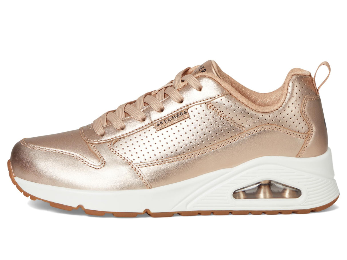 Skechers Uno- Metallixs, Zapatillas Mujer, Oro Rosa, 40 EU