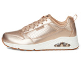 Skechers Uno- Metallixs, Zapatillas Mujer, Oro Rosa, 40 EU