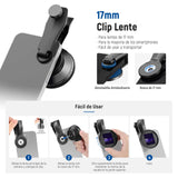 NEEWER 1.55x Lente Anamórfica Azul Compatible con iPhone, Android y Samsung Accesorios Cámaras Teléfono con Clip Rosca 17mm y Aro Adaptador Filtro 58mm, Efecto Cine Pantalla Ancha, LS-43 Ultra