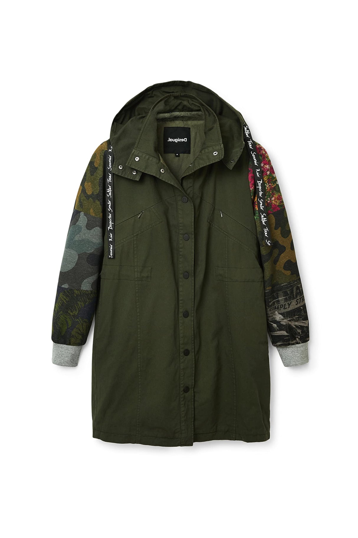 Desigual Chaq_Jorja, 4092 Kaki Parka, Verde, XS para Mujer