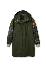 Desigual Chaq_Jorja, 4092 Kaki Parka, Verde, XS para Mujer
