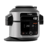 Ninja Foodi Olla eléctrica multifunción con SmartLid, 6 l, 11 funciones de cocción en 1, Olla a presión, Freidora de aire, Cocción lenta, Parrilla, Hornear y más, acero inoxidable, OL550EU