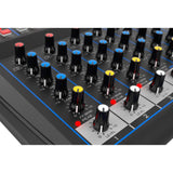Audibax MG08 USB Mesa Mezclas 8 Canales con Bluetooth, MP3, USB Rec y Efectos