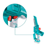 TOTAL - Sierra Mini de Cadena a Batería P20S de 20 V - Motor Brushless - Inalámbrica - Herramienta para Cortar Madera - Para Jardinería - Incluye Espada y Cadena