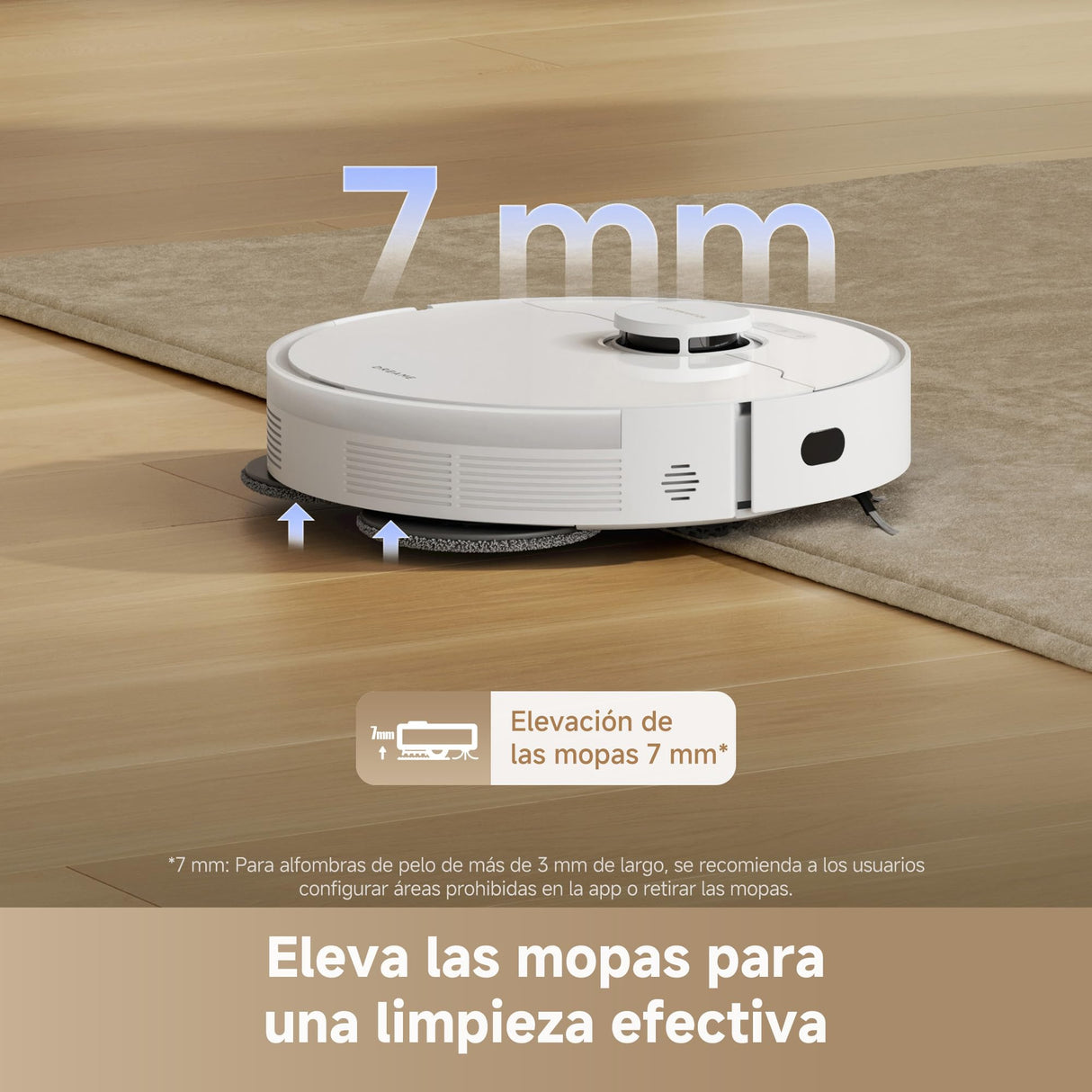 DREAME L10s Pro Gen 3 Robot Aspirador y Friegasuelos Inteligente, Succión Vormax de 13.000 Pa, Sistema de Fregado DuoScrub, Mopa con Elevación Automática de 7 mm, Alcanza lo Inalcanzable, 5.200 mAh