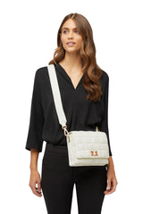 Geox D Veriana A, Bolsa Mujeres, Blanco, Einheitsgröße