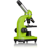 Bresser Microscopio para Estudiantes Biolux Sel con Soporte para Smartphone, Ricos Accesorios y Sistema de Zoom Barlow para niños, Principiantes y Adultos, Color Verde