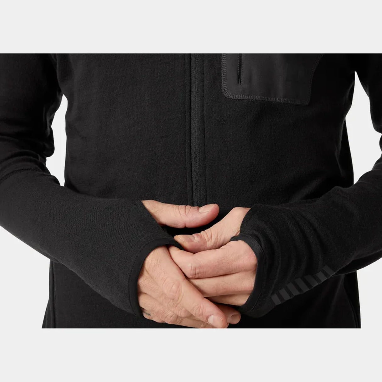 Helly Hansen Mens Lifa Merino Midlayer, Negro, L