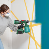 Bosch pulverizador Pintura con batería UniversalSpray 18V-300 (pulveriza Pintura de látex/emulsión, Barniz y Laca; 2 m²/min; depósito 1200 ml; Sistema 18V; sin batería)