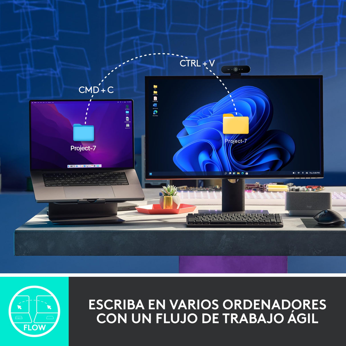 Logitech MX Teclado mecánico inalámbrico iluminado performance, teclas retroiluminadas, Bluetooth, USB-C, macOS, Windows, Linux, iOS, Android, Metal, US internacional QWERTY, Gris
