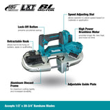 Makita DPB183Z Sierra de cinta inalámbrica de 18 V (sin batería, sin cargador)