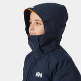 Helly Hansen W Snowplay Jacket, Chaqueta De Pluma Para Acampada Y Marcha Niño Unisex Youth, Azul (Blue), 10 Años