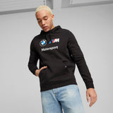 PUMA BMW M Motorsport Essentials - Sudadera con Capucha para Hombre, de Forro Polar, Negro, X-Large