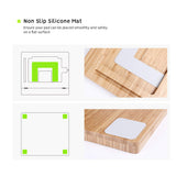 ELETIUO Soporte Ajustable Plegable para Tableta, Organizador de Madera de bambú multiángulo para iPad, Estable para Dibujar, Ver, Escribir (soporta múltiples Dispositivos)