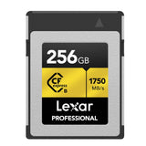 Lexar Tarjeta CFexpress 256 GB Profesional Serie Gold, Tarjeta CF Tipo B, hasta 1750 MB/s de Lectura, adopta PCIe 3.0 NVMe, Tarjeta de Memoria para fotógrafo Profesional, videógrafo(LCXEXPR256G-RNENG)