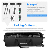 NEEWER Bolsa de Transporte para Equipo de Estudio fotográfico, Soporte de luz, trípode, Flash, Pantalla de Estudio, Estudio fotográfico, etc. (NW-B01)