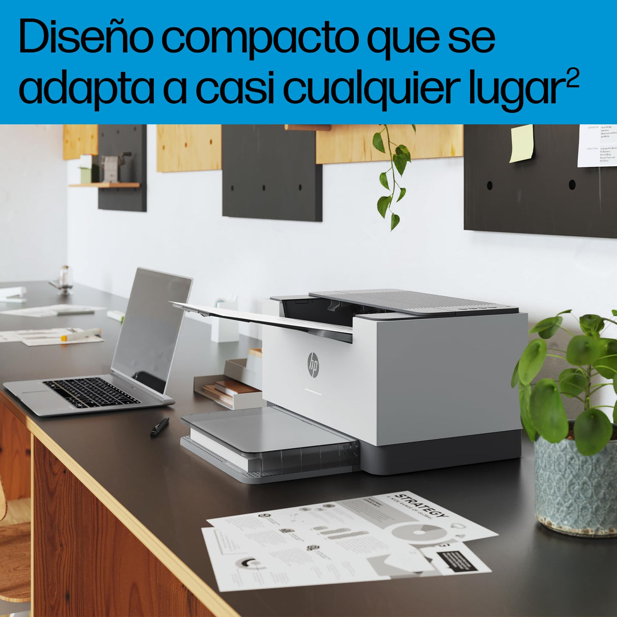 HP LaserJet t M207dw 8J9K9F, Impresora Láser A4 Monocromo - Impresión a Doble Cara Automática (28ppm, Wi-Fi, Ethernet, USB 2.0, Procesador 500MHz, Memoria 64MB) Blanca y Gris