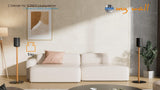 my wall Sonos Era HS48L - Soporte para Altavoces Sonos Era100 y Era300, Acero y Madera de Haya, Soporte para Altavoces con Almohadillas de plástico y Clavos metálicos