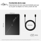 LG gram 14Z90U-G.AU88BN - Ordenador Portátil Ultraligero de 14" Intel Core Ultra 7 355, 3 GB RAM, 1 TB SSD, Intel Graphics (4Xe), IPS Antirreflejo, 1120g, 36.5h, Windows 11, Teclado ES, Negro