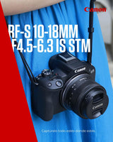 Canon Objetivo RF-S 10-18mm F4.5-6.3 IS STM - Zoom Ultra Gran Angular, Estabilizador Óptico 4 Pasos, Viajes y Arquitectura | Compatible Sistema EOS R