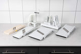 Benriner - Cortador de mandolina japonés de acero inoxidable, sin BPA, 31,75 x 9,65 cm Horizontal blanco