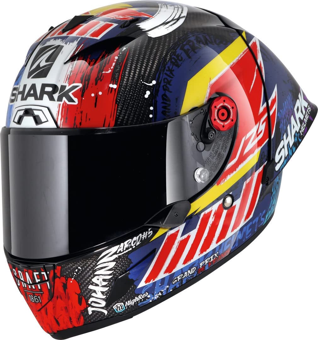 SHARK Race-R Pro GP 06 Replica Zarco Chakra DVB Casco Integral Moto, Unisex, XS