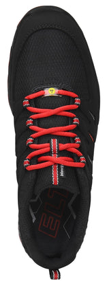ELTEN Zapatos de seguridad MADDOX Black-Red Low S3, para hombre, deportivos, ligeros, color negro/rojo, puntera de acero