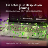 Lenovo LOQ Essential Gen 10 - Ordenador Portátil Gaming IA 15.6" FHD (AMD Ryzen 7 7735HS, NVIDIA GeForce RTX 4050, 16GB RAM, 512GB SSD, 144Hz, Wi-Fi 6, Sin Sistema Operativo) QWERTY Español - Gris