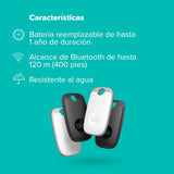 Tile Pro (2022) Pack de 4, Negro/Blanco