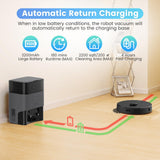 AIRROBO T20 Robot Aspirador y fregasuelos con Base autovaciado, Navegación láser, Succión 2700Pa, WiFi/Alexa/Google/App, Robot Aspirador mapeo, Sacchetto per Polvere da 3,3L, para Mascotas