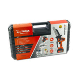 Altuna - Motosierra a Batería con Cadena de Titanio Autoengrasable - Motor Brushless 1000W - Corte 180mm - Incluye 2 Baterías 4Ah - Ligera y Compacta - Con Maletín Protector y Gafas de Protección