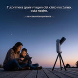 Vaonis Vespera 3 - Telescopio Astronomico Inteligente para Adultos y Principiantes - Auto-Tracking, Live Stacking, 11h Bateria, 115GB, Anti-Rocio, Tripode Aluminio - Astrofotografia Simplificada