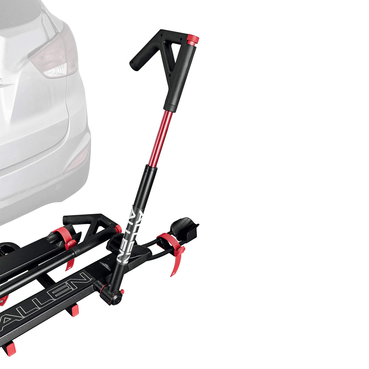 Allen Sports Soporte Premier para 2 Bicicletas con Parrilla de Bloqueo, Modelo AR200, Negro