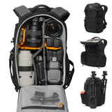 Lowepro ProTactic BP 350 AW III versión Actual, Mochila para Cámara, Acceso 4 Puntos, Bolsa Profesional Cámara, DSLR/Dron/Sin Espejo, Portátil hasta 14", Protector Lluvia, Videógrafo, Volumen 17L