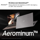 LG gram Pro 16Z90U-K.AUB8BN - Ordenador Portátil Ultraligero de 16" Intel Core Ultra X7 358H, 32 GB RAM, 1 TB SSD, ARC B390 Graphics, OLED Antirreflejo, 1199g, 27 h, Windows 11, Teclado ES, Carbón