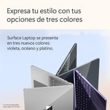 Microsoft Surface Laptop | Copilot+ PC | Pantalla táctil LCD 13'' | Snapdragon X Plus | 16GB RAM | Almacenamiento de 512GB | Último Modelo | Violeta