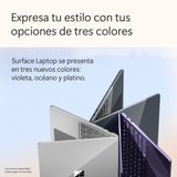 Microsoft Surface Laptop | Copilot+ PC | Pantalla táctil LCD 13'' | Snapdragon X Plus | 16GB RAM | Almacenamiento de 256GB | Último Modelo | Platino